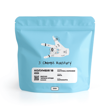 Кава в Зернах Колумбія 18 3 Champs Roastery 250 г Colombia18 фото
