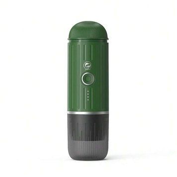Портативна кавоварка iCafilas Travel Espresso Maker ME2218 Зелена для меленої кави та капсул Nespresso (ME2218G) ME2218G фото