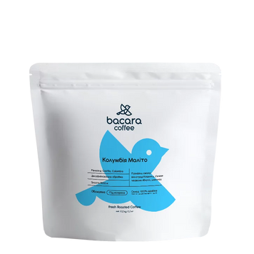 Кава мелена під Горнятко Колумбія Маліто Decaf Bacara 200 г Malito-horniatko-200g фото