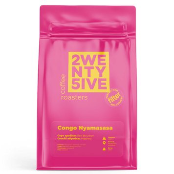 Кава мелена під Френч-прес Congo Nyamasasa, 25 Сoffee Roasters, 200 г Nyamasasa-frenchpres-200g фото