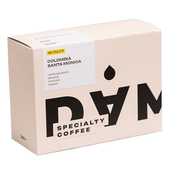 Кава в Зернах Colombia Santa Monica DAM Coffee Roasters 250 г MonicaDAM фото