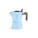 Гейзерна кавоварка з подвійним клапаном MHW-3BOMBER Double Valve Moka Pot 100 мл Блакитна (M6575BL-OS) M6575BL-OS фото 1