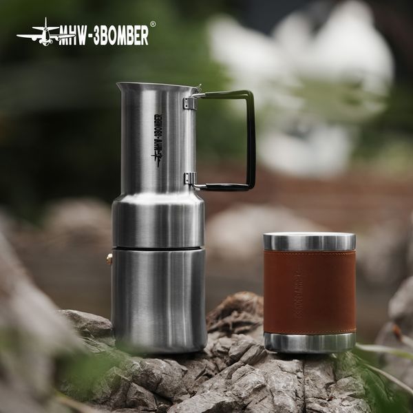 Кавоварка гейзерна 350 мл MHW-3BOMBER MET Outdoor Moka Pot (M5724) M5724 фото