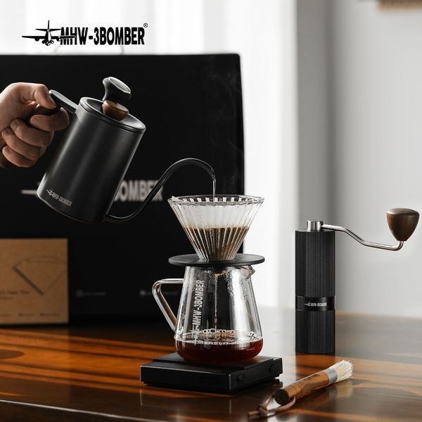 Подарунковий набір бариста 10 в 1 MHW-3BOMBER M1 Drip Coffee Set Deluxe Чорний (CS5469) CS5469 фото