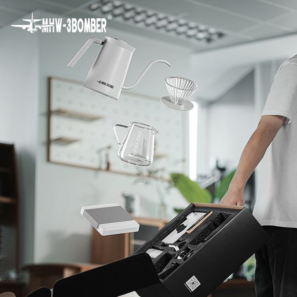 Подарунковий набір бариста 9 в 1 MHW-3BOMBER Assassin M1 Drip Coffee Set Білий (CS7007W-OS) CS7007W-OS фото
